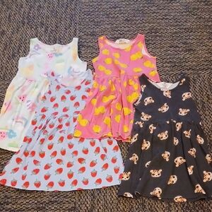 H&M Kids Dresses Set - Pink, Yellow, Black, White